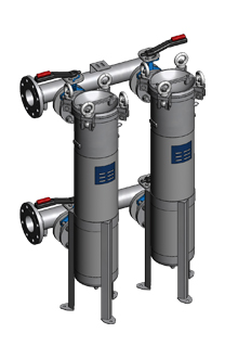 Zakkenfilterhuis Serie 2-BFOS2 I Duplexstation | Beta Industrie