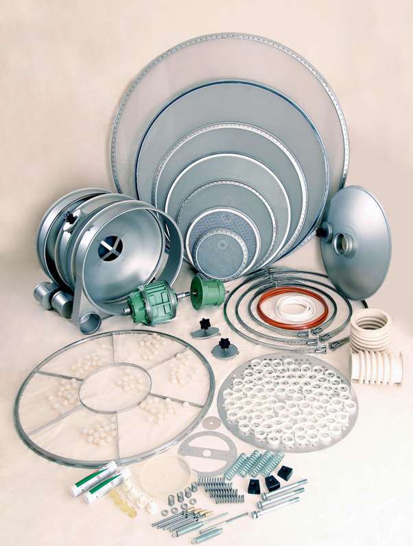 Spare parts set voor zeefmachine onderhoud